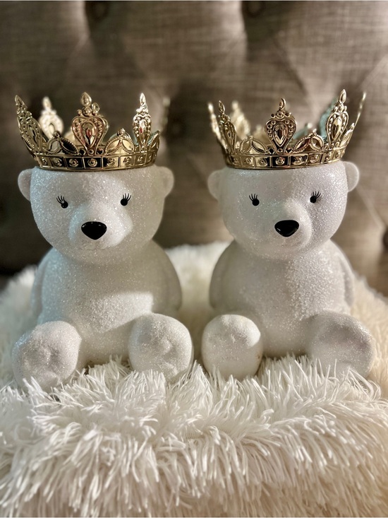 Bath & Body Works Other - Bath & Body Works Royal Bear Pair with Gold Crowns